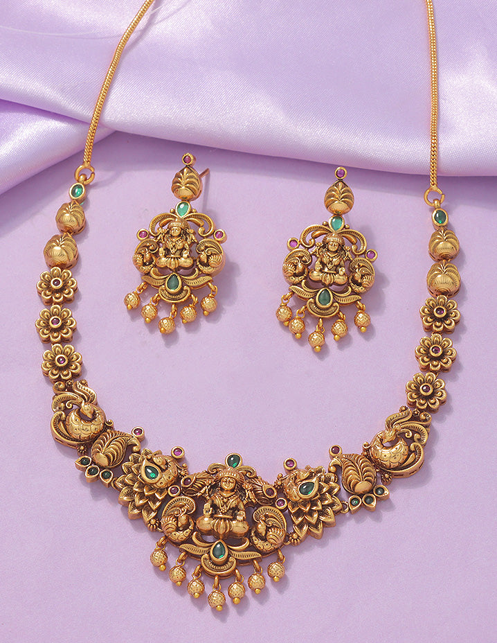 Designer Lakshmi Devi Necklace Set