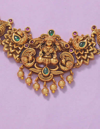 Designer Lakshmi Devi Necklace Set