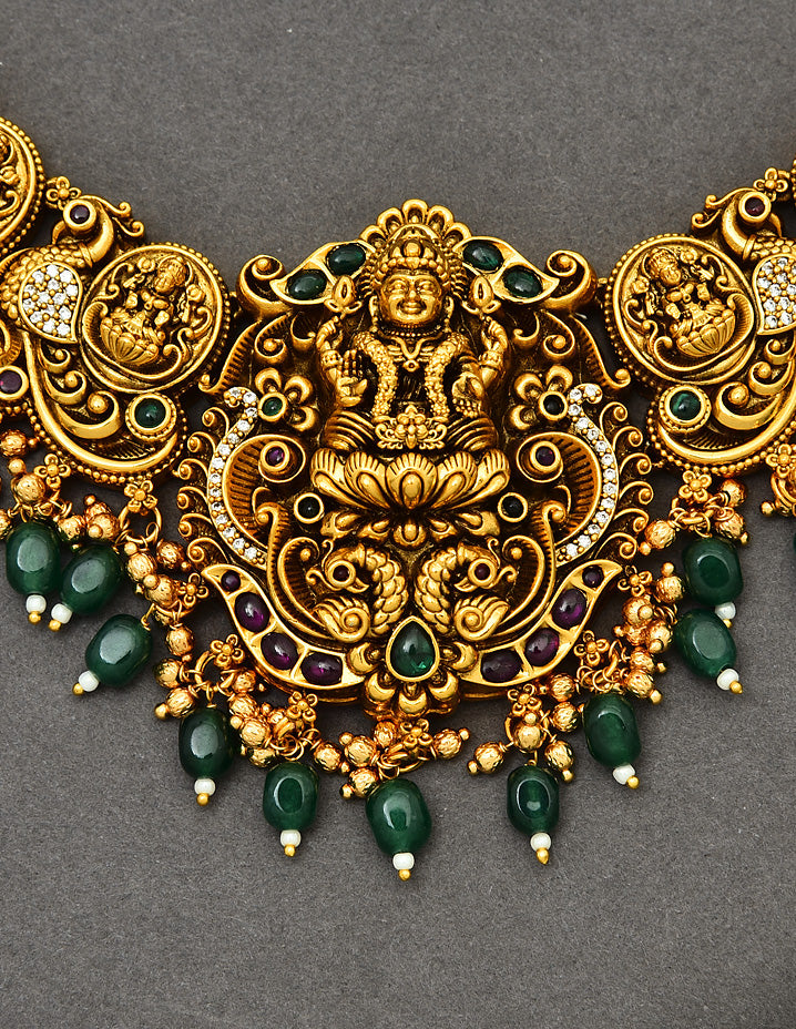 Antique Lakshmi Devi Grand Wedding Long Haaram