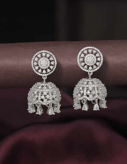 Designer Zirconia Royal Radiance Jhumka