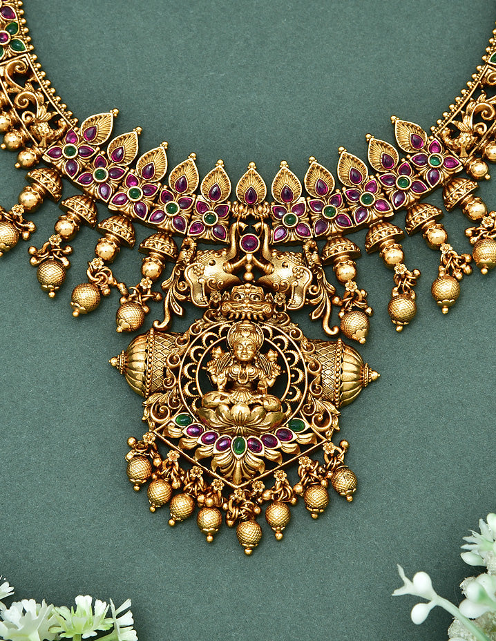 Kempu Necklace Sets – Violet & Purple Designer Fashion Jewellery