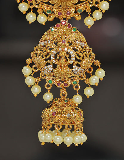 Designe Zirconia Lakshmi Devi Elegant Choti Piece