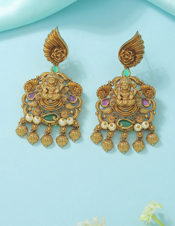 Designer Zirconia Kempu Necklace Set