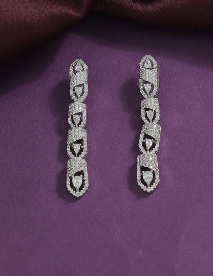 Designer Zirconia Crystal Elegance Necklace Set