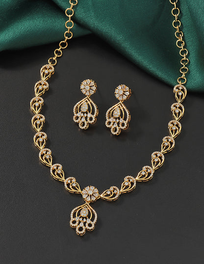 Designer Zirconia Elegance Necklace Set