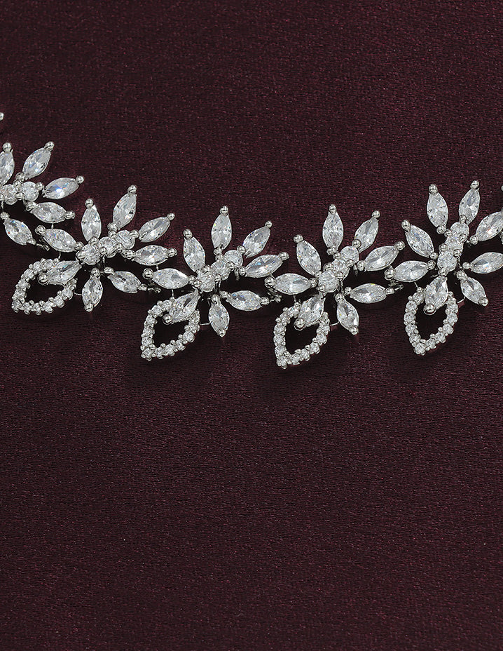 Designer Zirconia Crystal Elegance Necklace Set