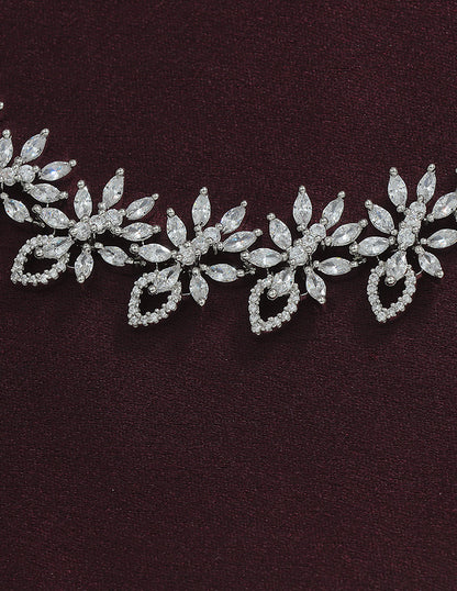 Designer Zirconia Crystal Elegance Necklace Set