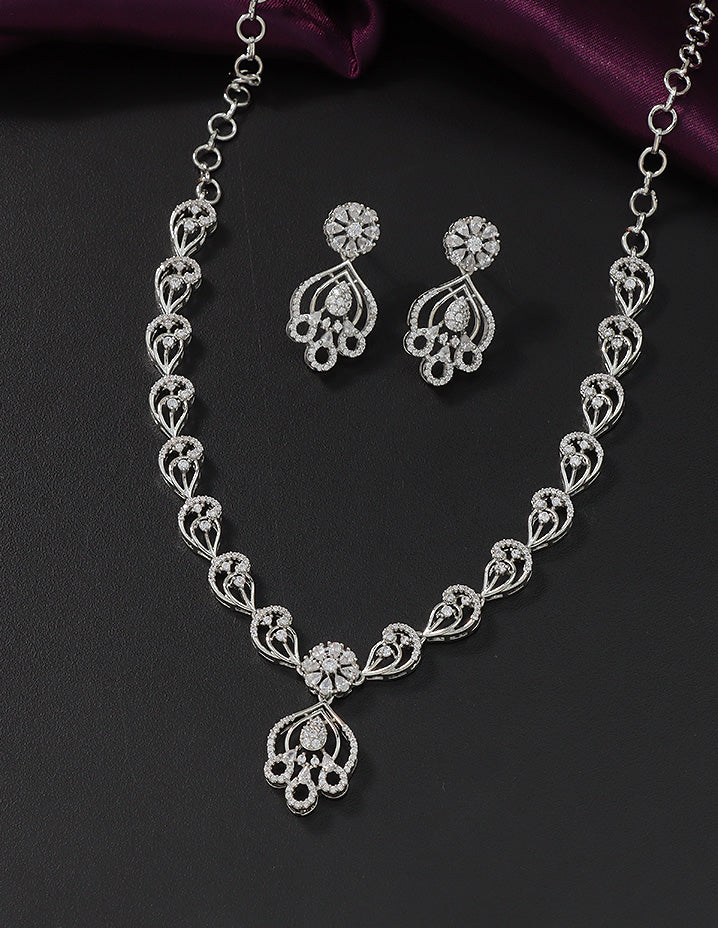 Designer Zirconia Elegance Necklace Set