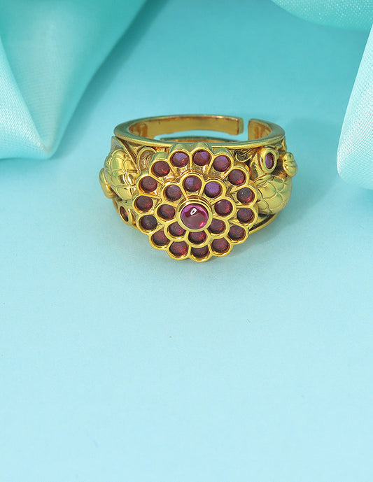 Designer Antique Polish  Finger Ring