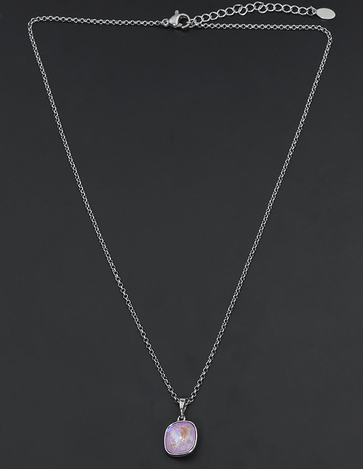 Mist Chain Swarovski Crystal Moonlit Mist Chain Pendant – Violet & Purple Designer ...