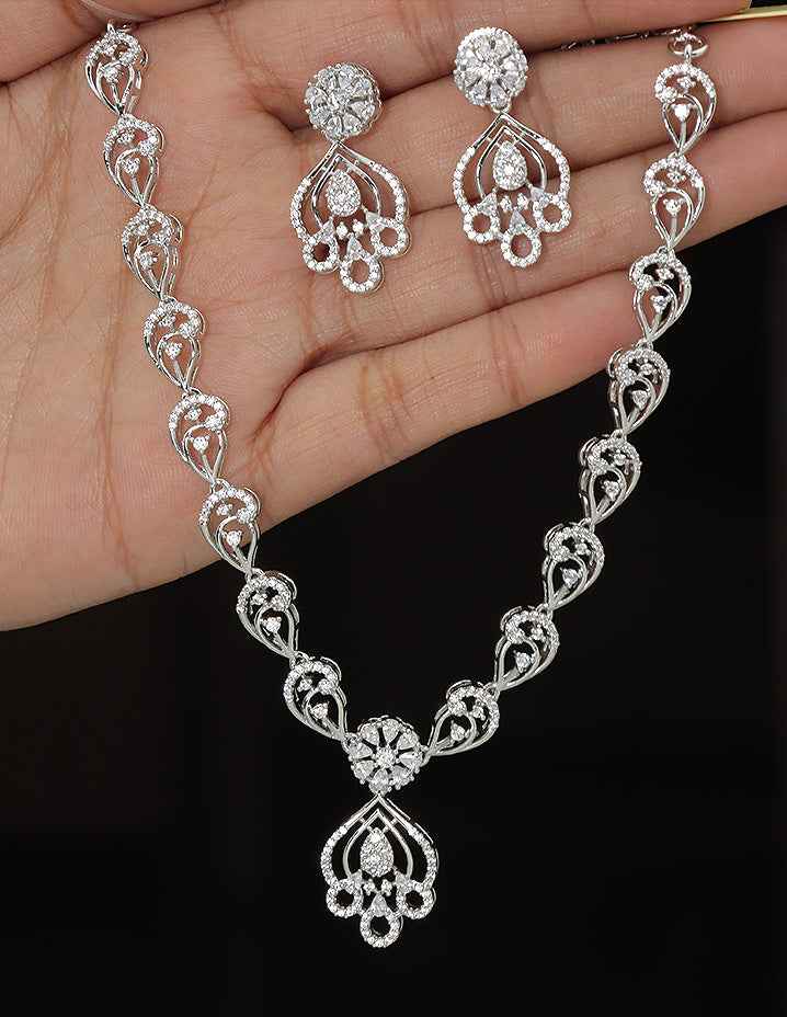 Designer Zirconia Elegance Necklace Set
