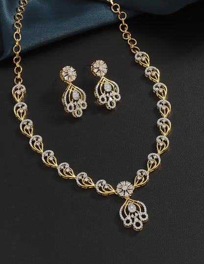 Designer Zirconia Elegance Necklace Set