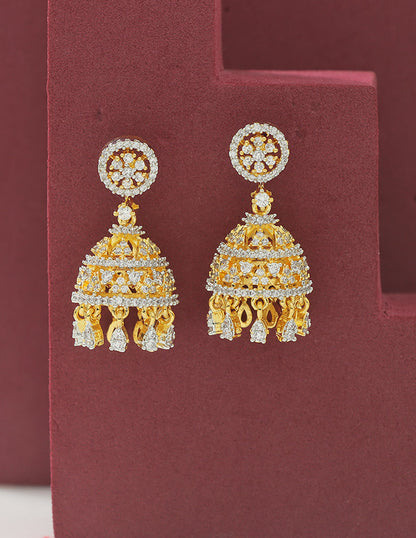 Designer Zirconia Royal Radiance Jhumka