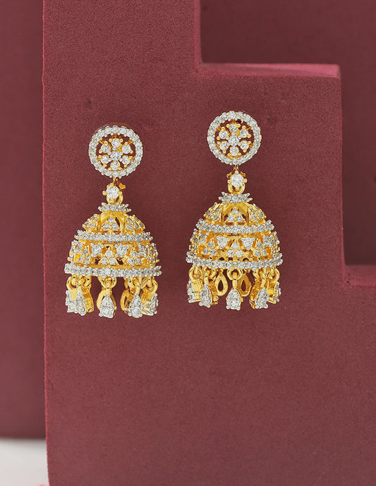 Designer Zirconia Royal Radiance Jhumka