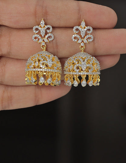Designer Zirconia Royal Radiance Jhumka