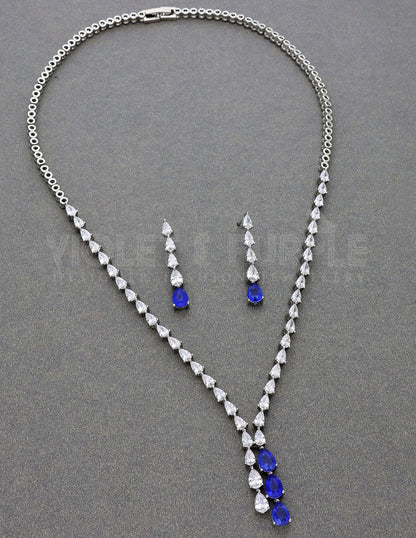 Stylish Zircon Necklace Set