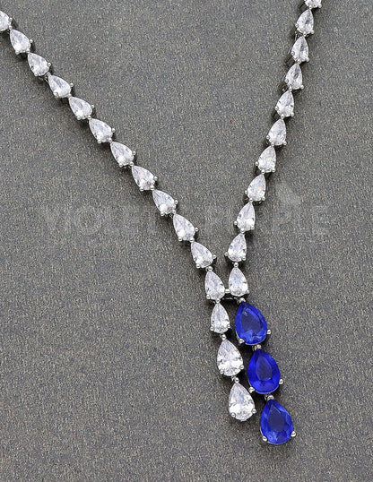 Stylish Zircon Necklace Set