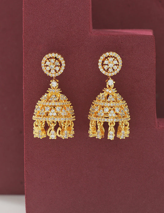 Designer Zirconia Royal Radiance Jhumka