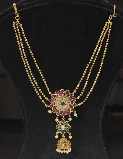 Designe Elegant Flower Choti Piece + Champaswaralu
