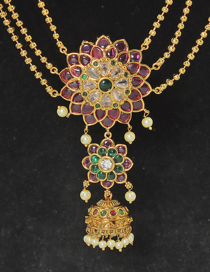 Designe Elegant Flower Choti Piece + Champaswaralu