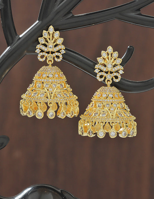 Designer Zirconia Royal Radiance Jhumka