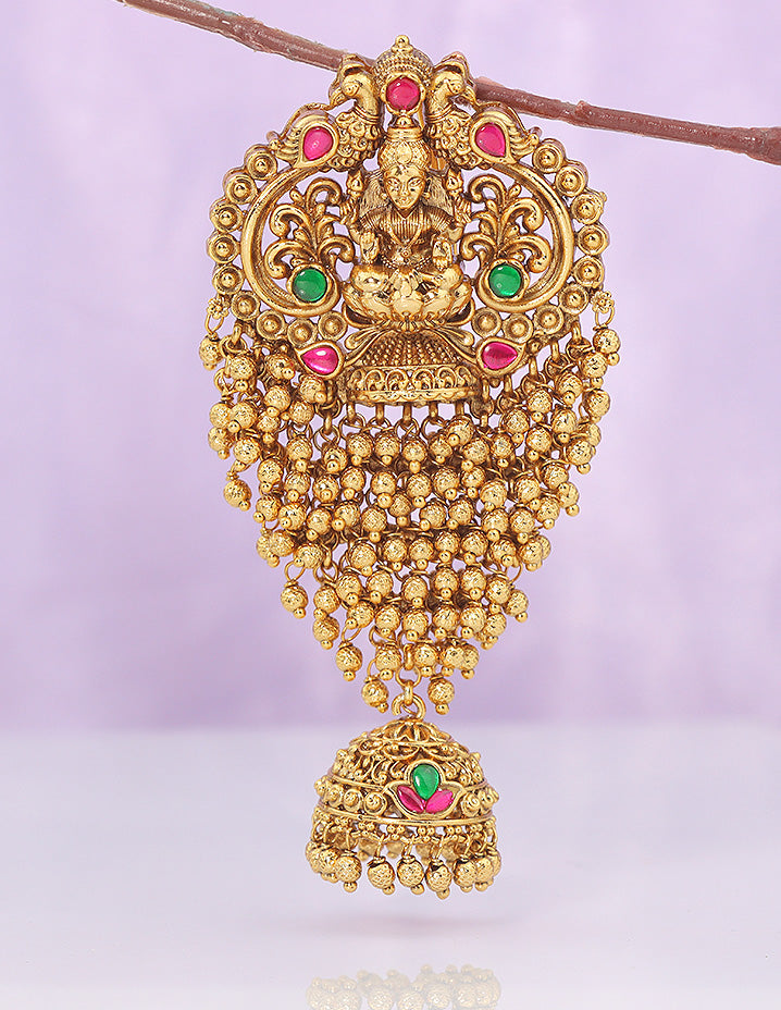 Designer Lakshmi Devi Matt Polish Choti Piece
