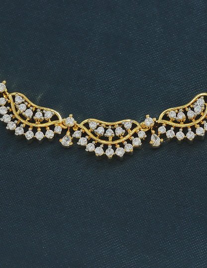 Designer Zirconia Crystal Elegance Necklace Set