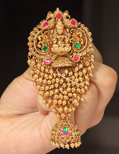 Designer Lakshmi Devi Matt Polish Choti Piece