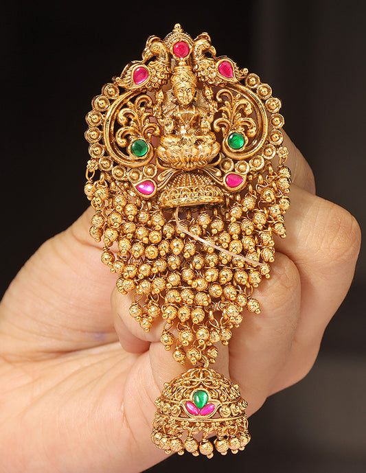 Designer Lakshmi Devi Matt Polish Choti Piece