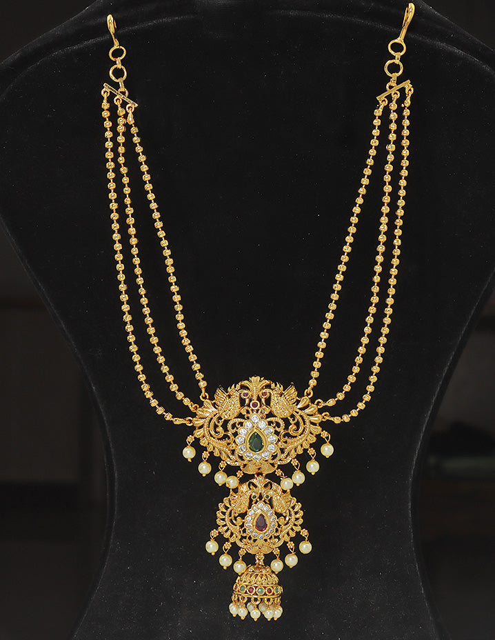 Designe Elegant Floral Choti Piece + Champaswaralu