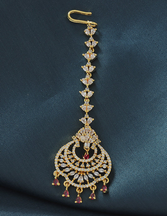 Designer Zirconia Maang Tikka