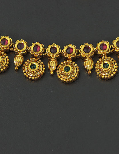 Designer Antique Traditional Kempu Anklets