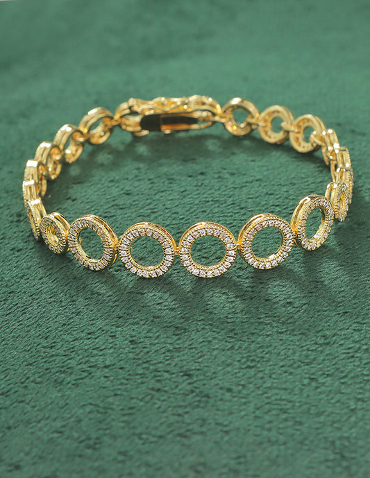 Designer Zirconia Chain Bracelet