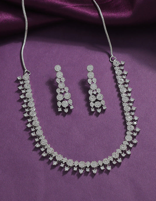 Designer Zirconia Elegance Necklace Set