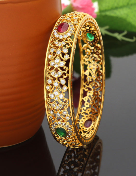 Zircon Gold Polish Bangle ZBGL10965