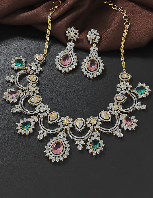 Designer Zirconia Elegance Necklace Set