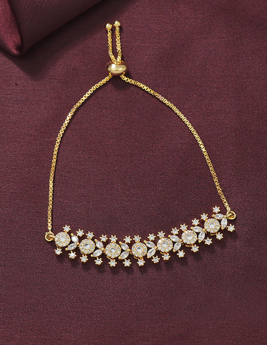 Designer Zirconia Chain Bracelet