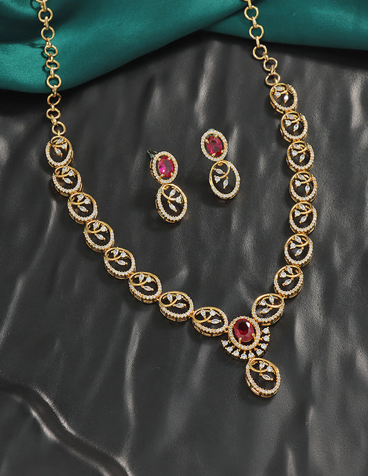 Designer Zirconia Elegance Necklace Set