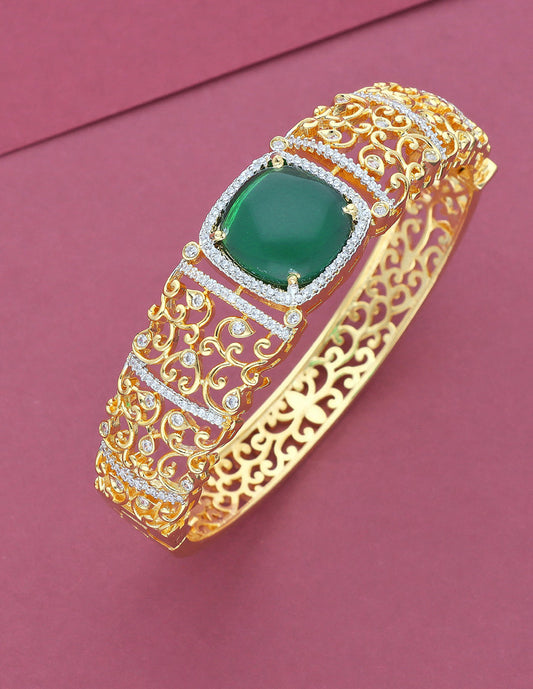 Zirconia GJ Polish Kada Bracelet