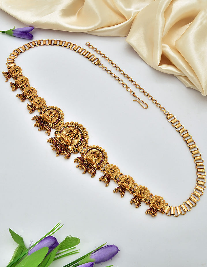 Antique Lakshmi Devi Pattern Chain Vaddanam