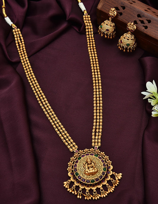 Designer Matt Kempu Long Haaram Set