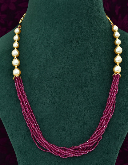 Multi-Line Designer Crystal Beads Mala