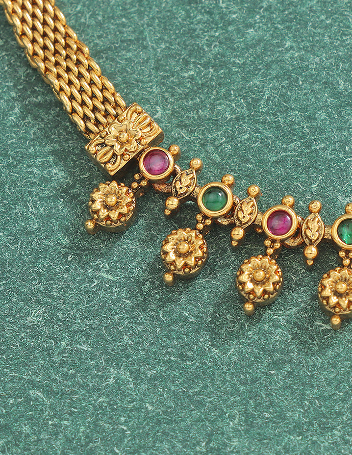 Designer Kempu Matt Chain Vaddanam