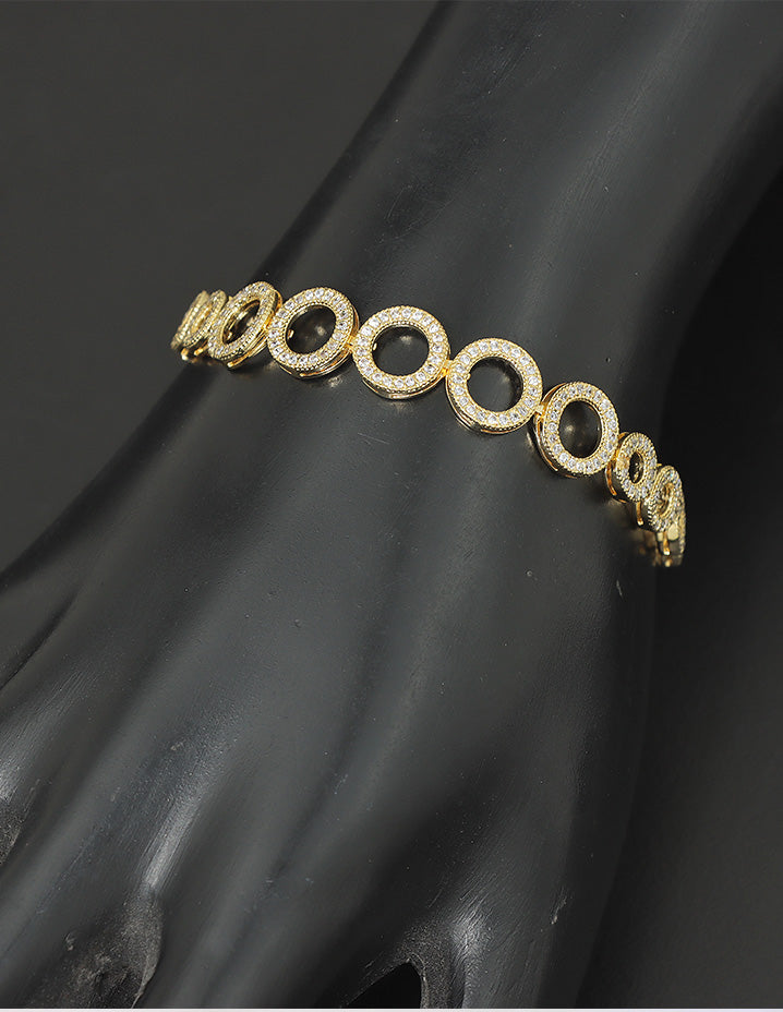 Designer Zirconia Chain Bracelet
