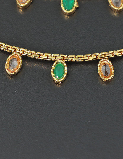 Designer Royal Charm Kempu Anklets