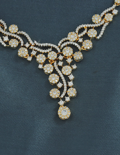 Designer Zirconia Crystal Elegance Necklace Set