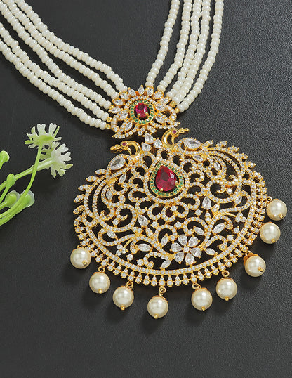 Designer Ruby Beads Mala