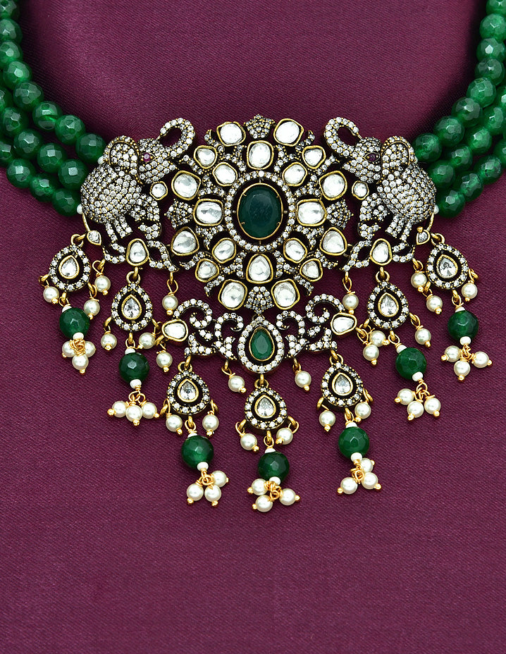 Designer Victorian Beads Choker Set