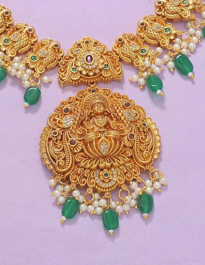Designer Lakshmi Devi Necklace Set