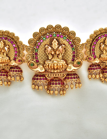 Antique Lakshmi Devi Pattern Chain Vaddanam